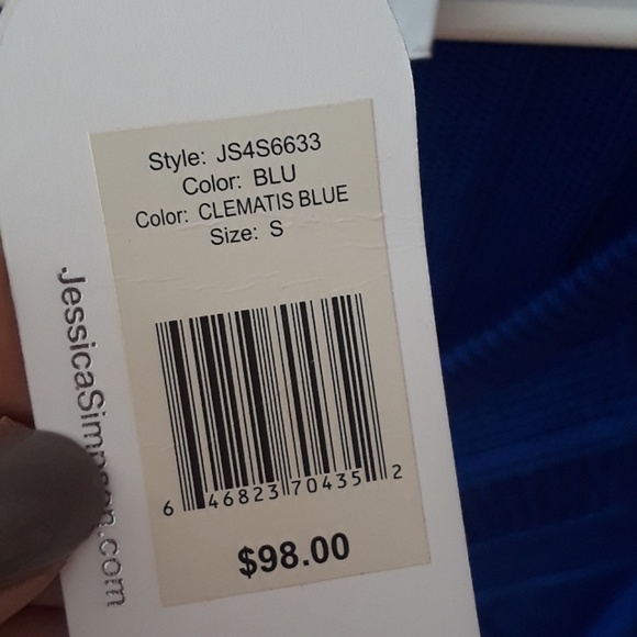 Jessica Simpson size small blue sweater dress - Picture 3 of 4